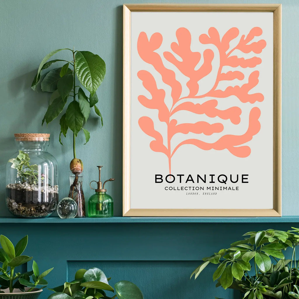 Botanique Minimal Floral Cut Out Print | Ink & Drop
