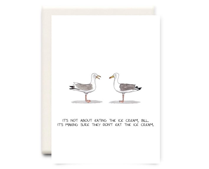 Eating the Ice Cream - Greeting Card | Inkwell Cards