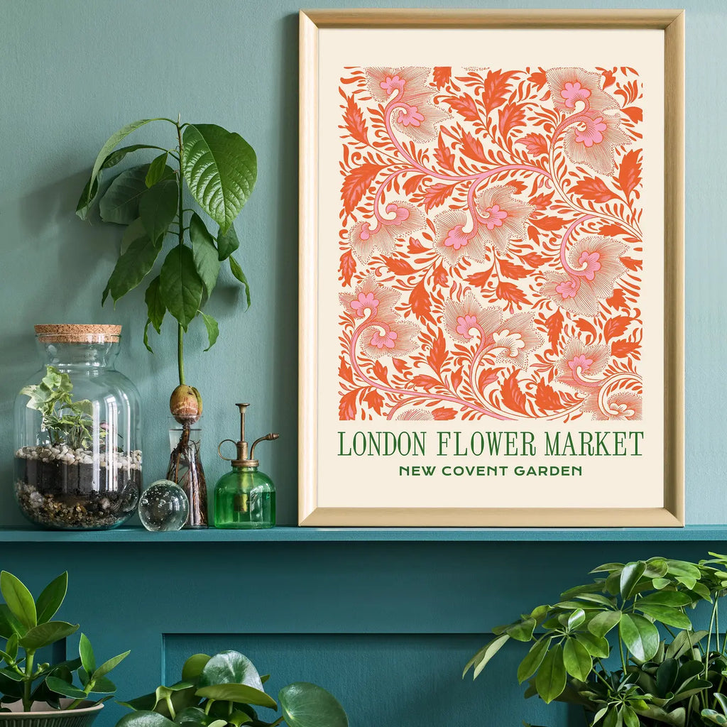 London Flower Market Covent Garden Print | Ink & Drop