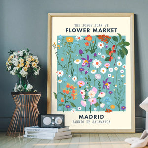 Madrid Flower Market Print | Ink & Drop