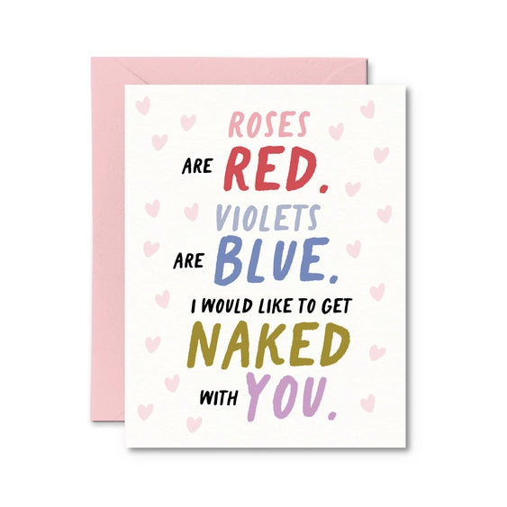 I Would Like To Get Naked With You - Greeting Card | Pretty By Her