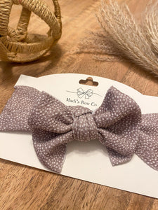 Grey Speck Headwrap | Madi's Bow Co