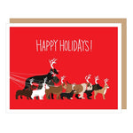 Holiday Dog Walk - Holiday Greeting Card | Apartment 2 Cards