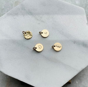 Bronwyn Disc Pendant - Alphabet | Shelby Miller Jewelry Designs