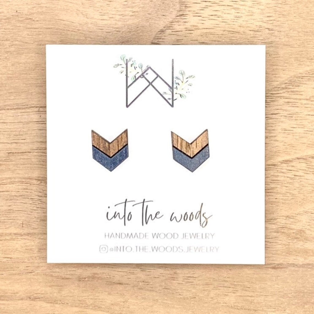 Chevron Geometric - Earrings | Into The Woods