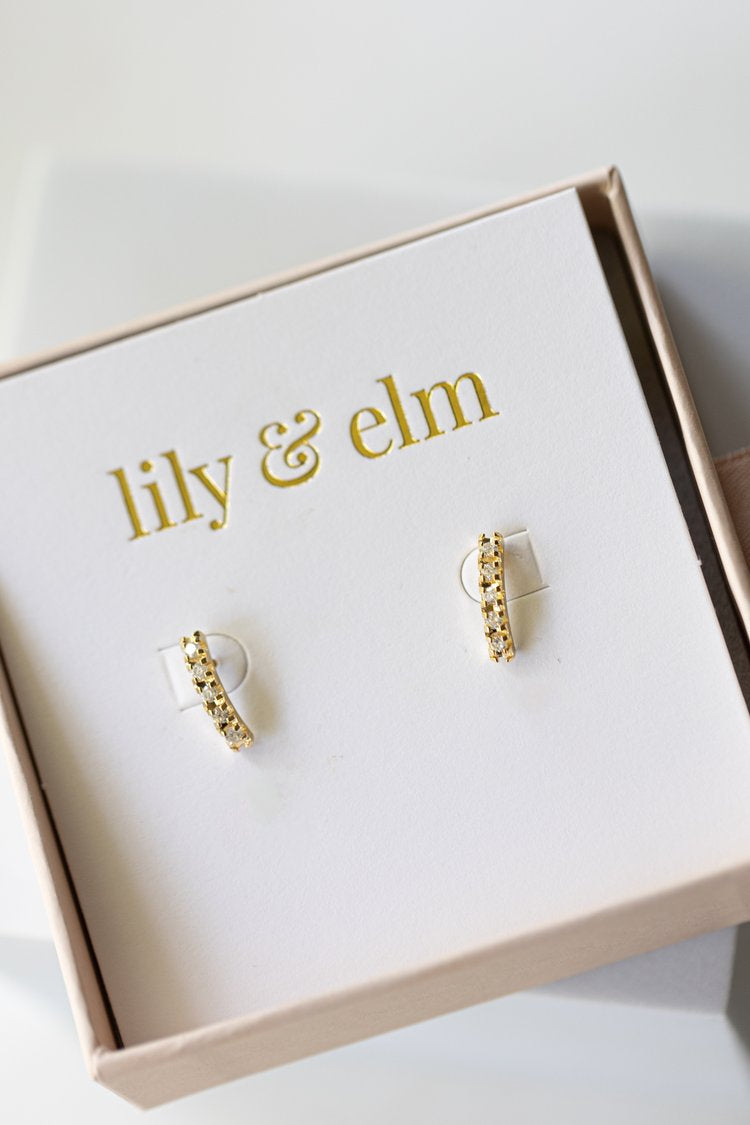 Camilla Curved Studs | Lily & Elm