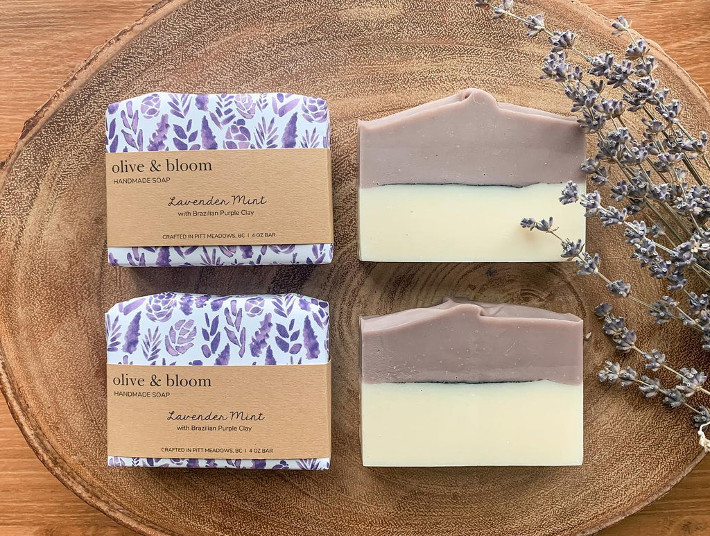 Lavender Mint - Hand Crafted Bar Soap | Olive & Bloom