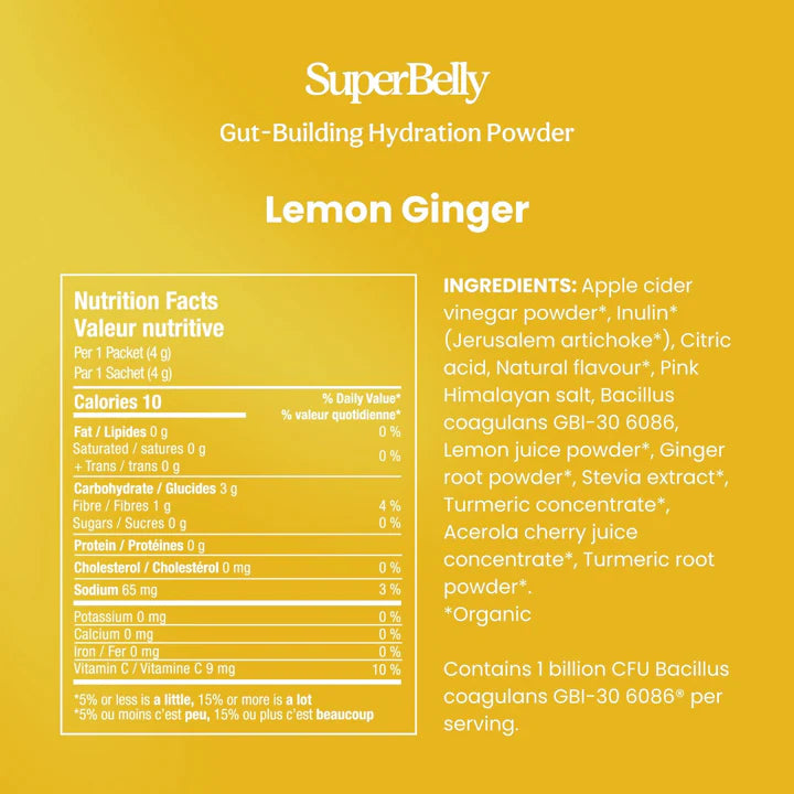 Lemon Ginger - Superbelly Hydration & Gut Mix | Blume