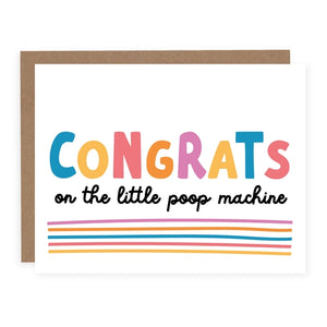Little Poop Machine - Greeting Card | Pretty By Her