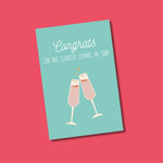Congrats On No Longer Living In Sin | Greeting Card