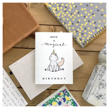 Have A Magical Birthday Unicorn - Birthday Card | Kenzie Cards