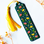 Teal Floral | Handmade Clay Bookmark