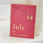 July | Birthstone Earrings