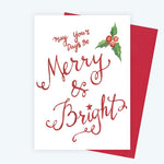 Merry & Bright - Holiday Greeting Card | Elena Markelova