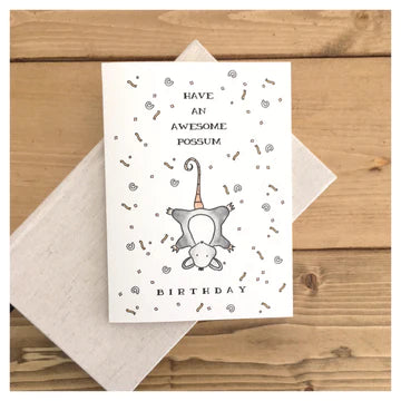 Have An Awesome Possum Birthday Card - Birthday Card | Kenzie Cards