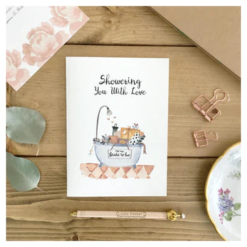 Showering You With Love - Greeting Card | Kenzie Cards