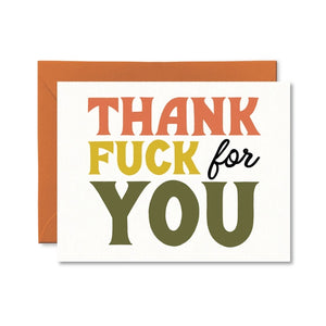 Thank Fuck For You - Greeting Card | Pretty By Her