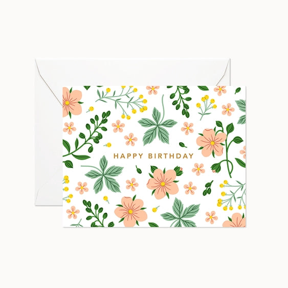 Wild Garden Birthday - Greeting Card | Linden Paper