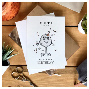 Yeti or Not - Birthday Card | Kenzie Cards