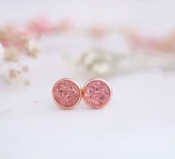 Faux Druzy Earrings - White Fox Collective